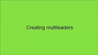 49 Creating multileader [upl. by Nossah]