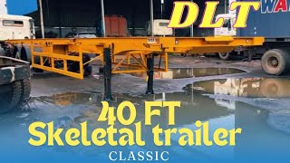 Tata DLT 40 ft Skeletal Trailer  Tiva Complete Details and Features [upl. by Innad]