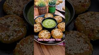 oats vegetable tikki  healthy oats cutlet recipe  खाते वक़्त पता ही नहीं चलेगा की इस में ओट्स है [upl. by Erlond517]