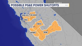 Possible PGampE Power shutoffs in 2 Bay Area counties due to dry windy conditions [upl. by Aryaz]