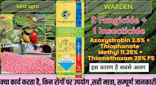 Warden insecticide fungicide best agro Warden Azoxistrobin Thiamethoxam Thiophanate Methyl [upl. by Eizdnil254]