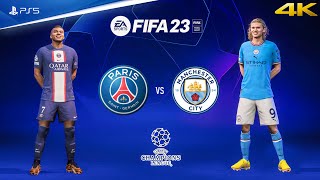 FIFA 23  PSG vs Man City  UEFA Champions League Final Match  PS5™ Gameplay 4K60 [upl. by Llewol]