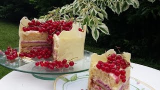 ENG SUB Philadelphia  Currants  Cake Philadelphia  Johannisbeerentorte mit weißer Schokolade [upl. by Wylen882]