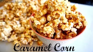 NOBAKE Easy Caramel Corn Recipe [upl. by Kipton]