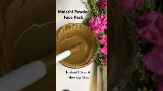 How to apply Mulethi powder on face  Instant Face Pack Glowing Skin  Best Face Mask for Clear Skin [upl. by Babcock]