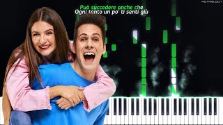 Me contro Te  Credi in Te  Piano Cover  Karaoke Testo [upl. by Gnilrad]