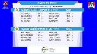 SandgateRedcliffe Womens 1st Grade v Western Suburbs Womens 1st Grade [upl. by Augie]