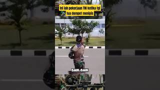 Momen unik TNI ketika tanggal sudah mulai tua😱‼️ fyp masukberanda viralvideo tni shortvideo [upl. by Ahsinal876]