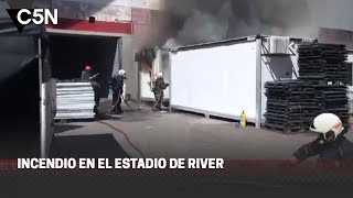 INCENDIO en el ESTADIO de RIVER [upl. by Wenz960]