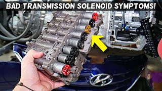 SYMPTOMS OF BAD TRANSMISSION SOLENOID HYUNDAI SONATA ELANTRA SANTA FE TUCSON VELOSTER ACCENT [upl. by Jori]