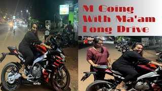 Saterday Night M Going with Ma’am long Drive 🍥🏍️ [upl. by Kriss]