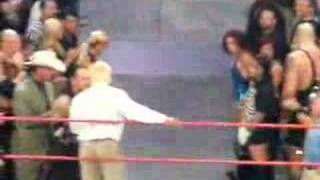 RIC FLAIR FINAL FAREWELL EXIT FROM RING STAGE 33108 [upl. by Milicent]