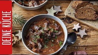 Rindergulasch kochen im Schnellkochtopf  REWE Deine Küche [upl. by Georgeanna152]