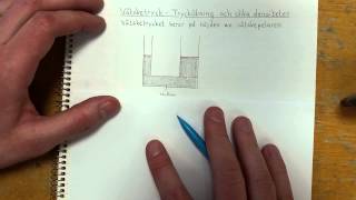 Fysik 1 Vätsketryck  Tryckökning och olika densiteter [upl. by Emiline]