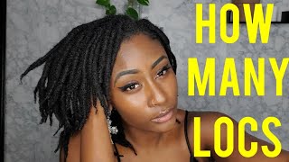 How Many Locs Do I Have   GIVEAWAY  leopardesscollectioncom [upl. by Llessur515]