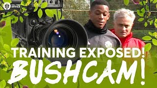 BUSHCAM Champions League Special Manchester United vs FC Basel TRAINING EXPOSED [upl. by Aitnas]