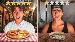 BEDSTE vs DÅRLIGSTE Pizza i Italien [upl. by Aenil]