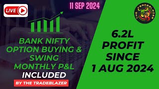 Option Buying  Monthly PampL  62L profit  banknifty trading optionstrading TheTradeblazer [upl. by Selemas]