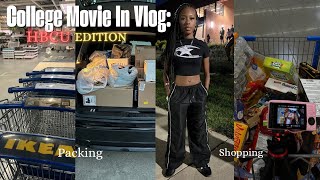 COLLEGE MOVE IN VLOG Shopping Packing preparing  room tour Nevaeh Micha [upl. by Anibor57]