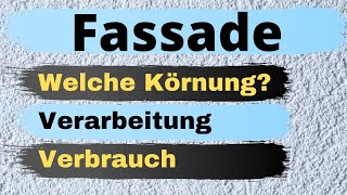 Fassade  Reibeputz  Silikatputz auftragen  Verbrauch  Körnung  Menge berechnen  Wand verputzen [upl. by Ecnav]