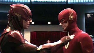 Crisis on Infinite Earths Cameo  DCEU Barry Allen meets Barry Allen Scene [upl. by Eniretac]