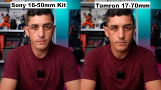 Tamron 1770 vs Lente do Kit Sony 1650 [upl. by Sivartal288]