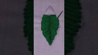 Leaf embroidery design  Leaf hand embroidery  Embroidery stitch used in a leaf  I CAN DO IT [upl. by Iam319]