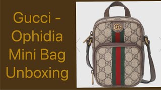 Gucci Unboxing  Ophidia Mini Bag [upl. by Dorej]