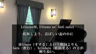 Verdi 《La Traviata》 Brindisi～Libiamo～Karaoke [upl. by Oina]