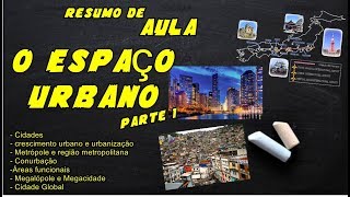 O Espaço Urbano  Conceitos  Resumo de Aula 01 [upl. by Paxon]