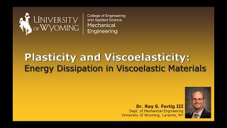 310 Energy Dissipation in Viscoelastic Materials [upl. by Petronella797]