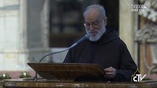 Lomelia di Padre Raniero Cantalamessa nella celebrazione della Passione del Signore [upl. by Epilihp211]