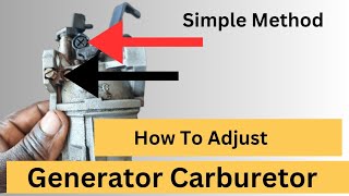 How To Do Firman Generator Carburetor Adjustment [upl. by Boudreaux]