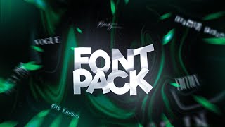 20 Popular Fonts Pack 😚💙✨️ ▪︎ Font Pack for Ae inspired Edits ▪︎ AshCreationsx [upl. by Asilana]