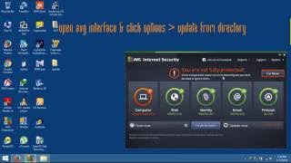 How To Update Avg Internet Security Antivirus Manualy [upl. by Assej]