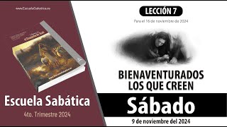 Escuela Sabática  Sábado 9 de noviembre del 2024  Lección Alumnos [upl. by Llevad]