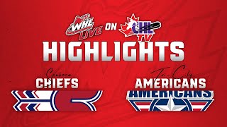 Spokane Chiefs at Tri City Americans 1102  WHL Highlights 202425 [upl. by Ytsirk]