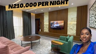 Inside A 3 Bedroom Airbnb in Lagos with Pool and Cinema  Victoria Island 210k per night [upl. by Jamil]