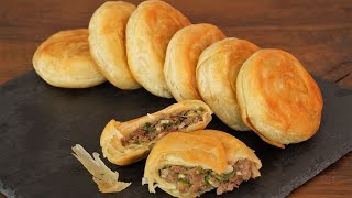 How to Make Chinese Beef Puff Pastry Pies  The technique for getting the puff pastry is very easy [upl. by Maddalena26]