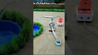 Mini motor water pump science project mini tractor making  127 [upl. by Refinaj142]