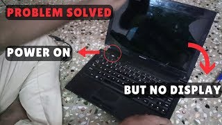 Laptop power on but No display problem  Black Screen  solved [upl. by Silado493]