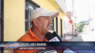 Habitantes del barrio Las Vicentinas están satisfechos y agradecidos por la pavimentación de calle [upl. by Elliott748]