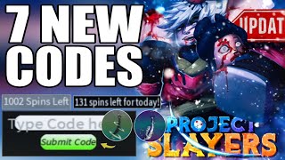 ✨ALL NEW✨PROJECT SLAYERS CODES  CODES FOR PROJECT SLAYERS  ROBLOX PROJECT SLAYER CODES [upl. by Atires]