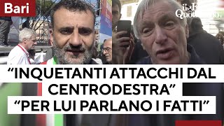 Decaro al corteo di Libera quotBari Inquietanti attacchi dal centrodestraquot Don Ciotti lo difende [upl. by Lore]