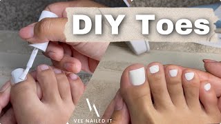 Gel Polish Toes At Home  DIY Dry Pedicure [upl. by Aminta203]