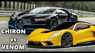 Hennessey Venom F5 or Bugatti Chiron  Which Ones the King [upl. by Dirgis]