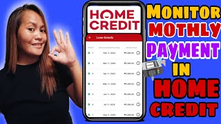 how to check monthly payment on home creditPaano makita ang monthly payment sa home credit [upl. by Gabriele453]