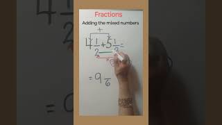 Fractions  Adding mixed numbers   shortcut Trick [upl. by Abbi]