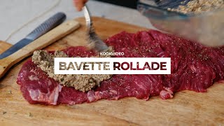 Bavette Rollade gevuld met Duxelles van paddenstoelen en truffel [upl. by Luise]