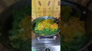 Khosada saaga  pumpkin flower bhaja youtube short video cooking [upl. by Attiuqaj]